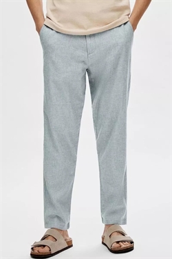 Selected Brody Linen Pant Blue Shad